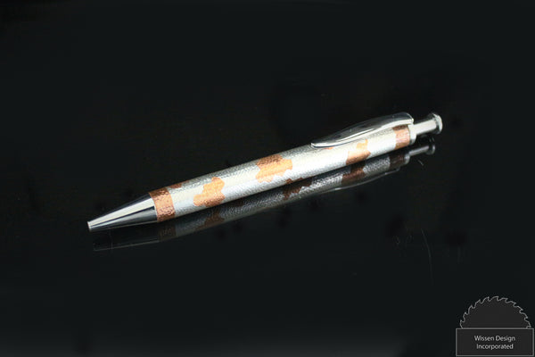 Long Click Metal Works Ballpoint Pen