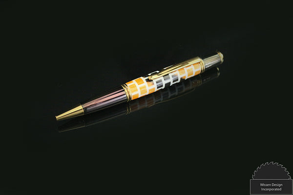 Sergeant Series CNC Custom Engraved Brick Pattern Ballpoint Pen